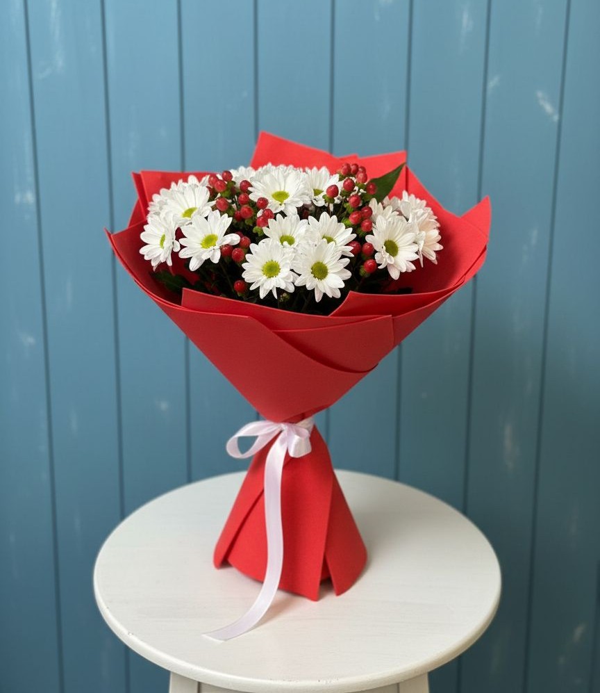 Букет цветов из: Хризантемы в Воронежской