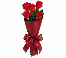 Букет 5 Красных роз Эдлесс Лав в Воронежской