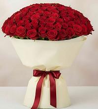 Букет 101 Красная роза Милано в Воронежской