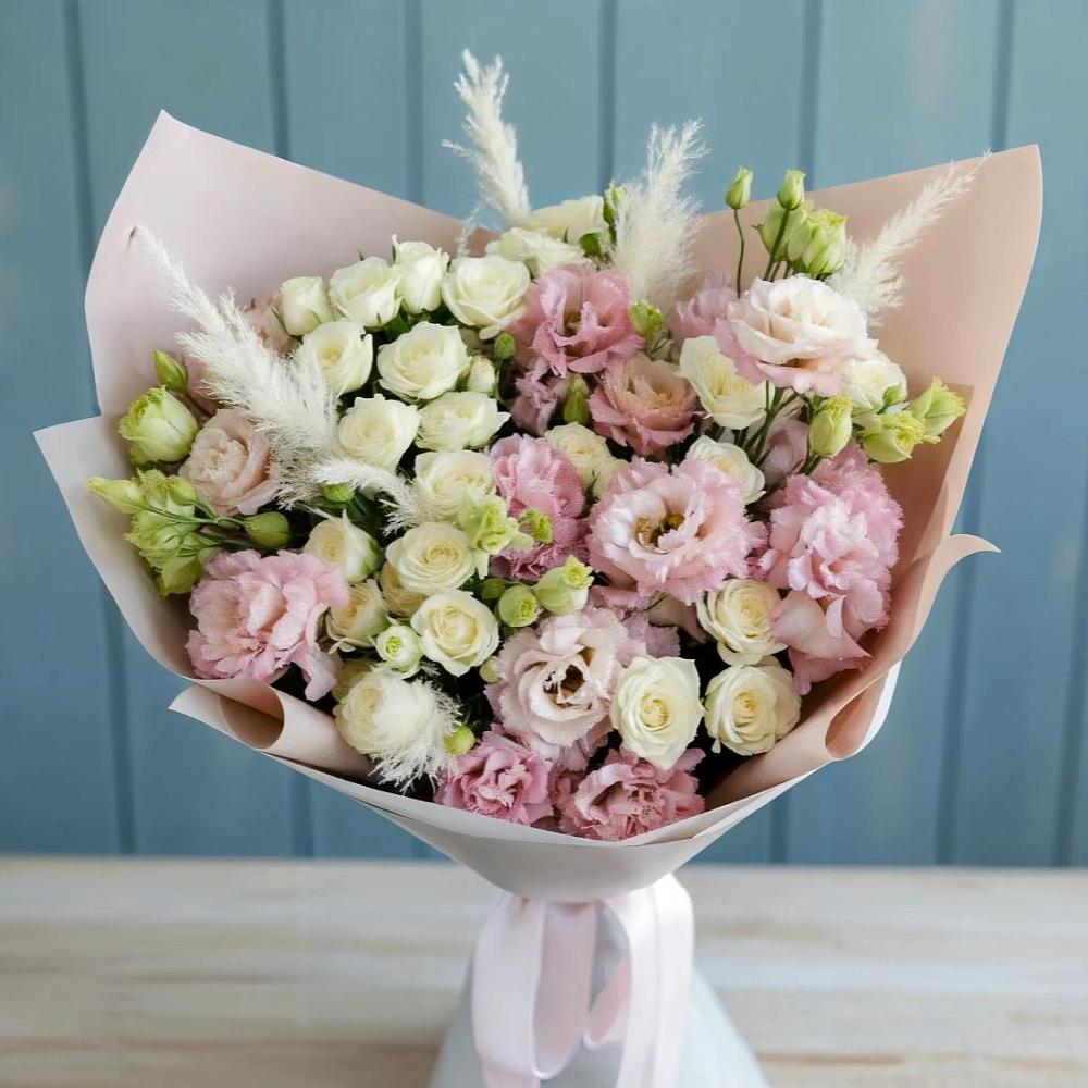 Букет цветов из: Альстромерии и Розы в Воронежской