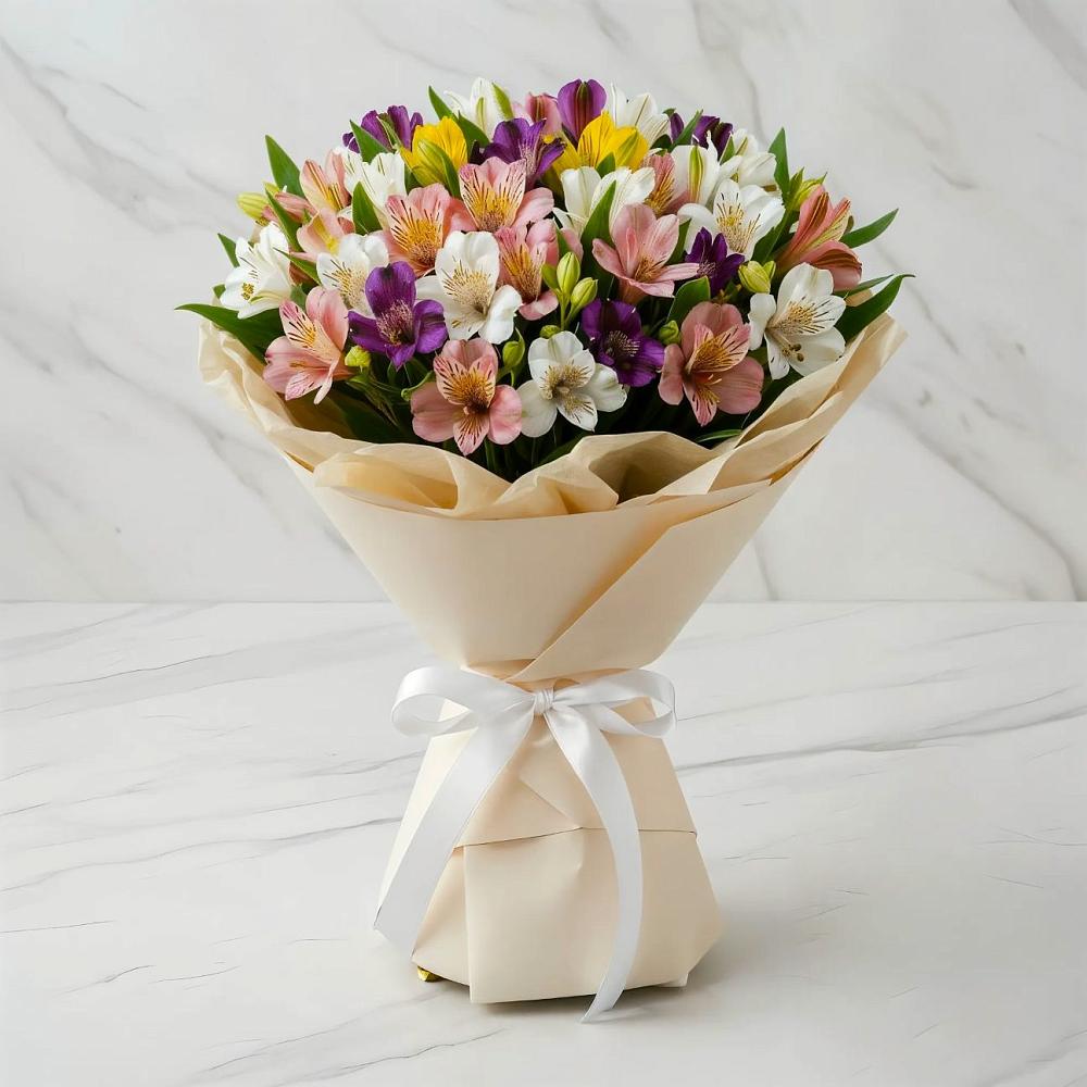 Букет цветов из: Альстромерии в Воронежской