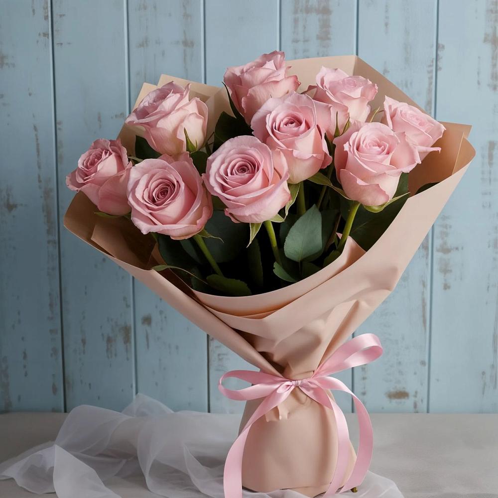 Букет цветов из: Розы в Воронежской