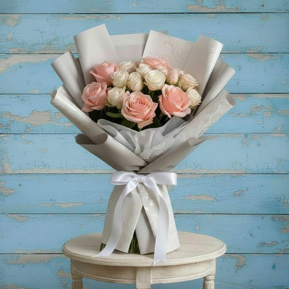 Букет цветов из: Розы в Воронежской