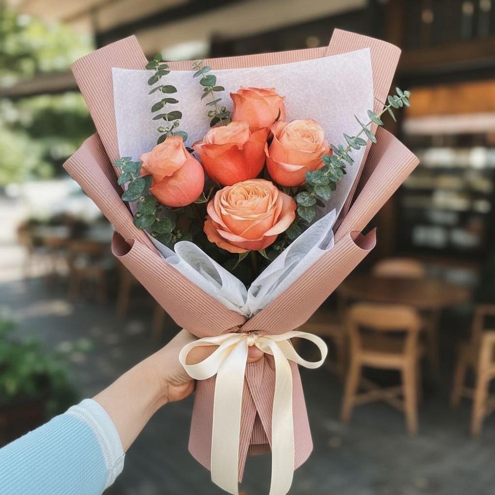 Букет цветов из: Розы в Воронежской