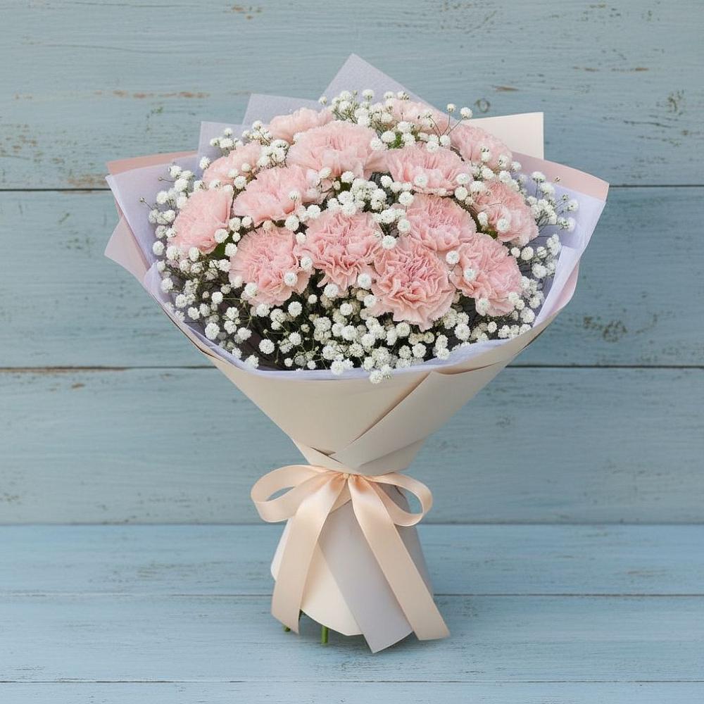 Букет цветов из: Гвоздики в Воронежской