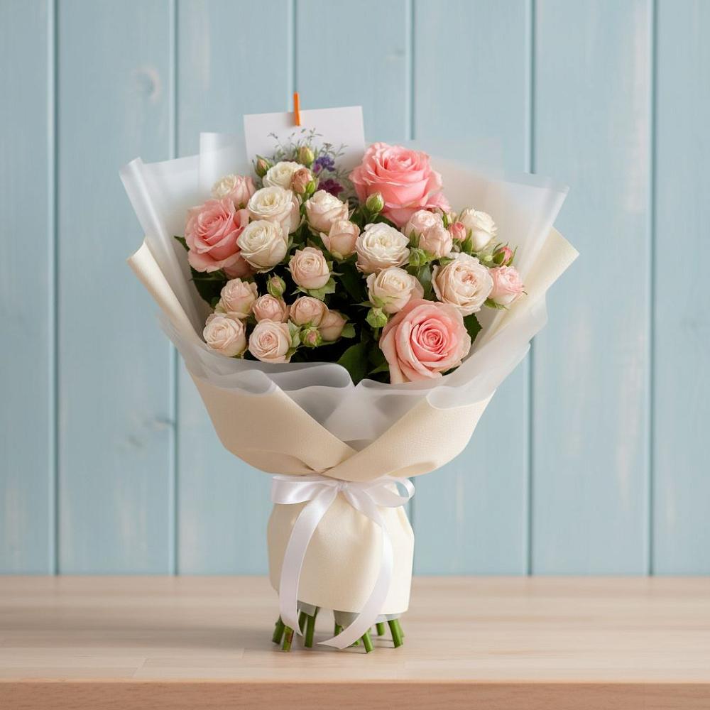 Букет цветов из: Розы в Воронежской