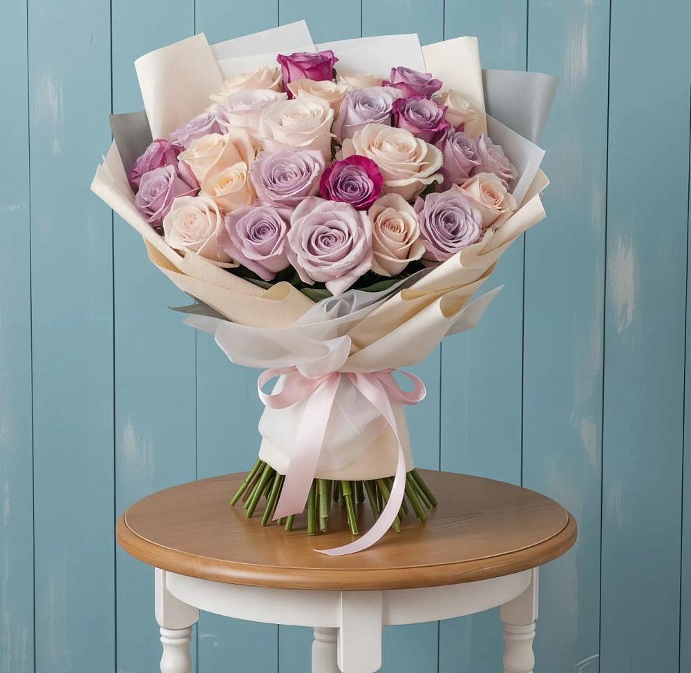 Букет цветов из: Розы в Воронежской