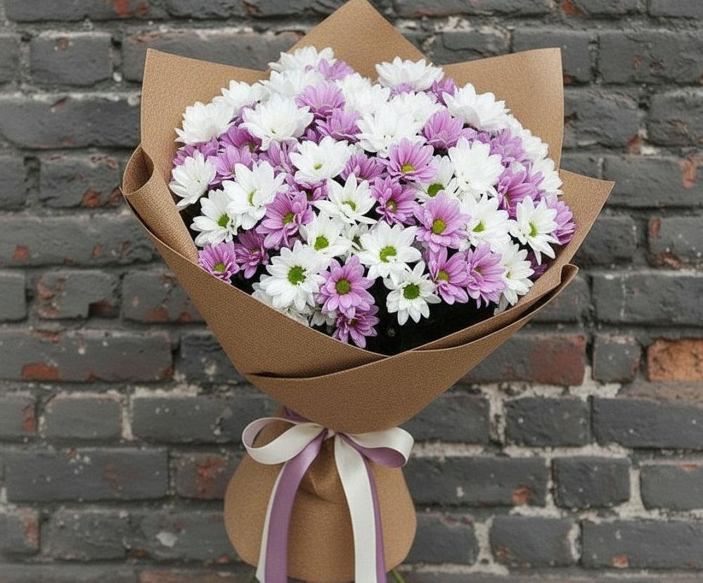 Букет цветов из: Хризантемы в Воронежской