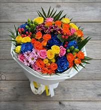 Букет цветов из:  Розы и Хризантемы в Воронежской