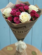 Букет цветов из:  Розы в Воронежской