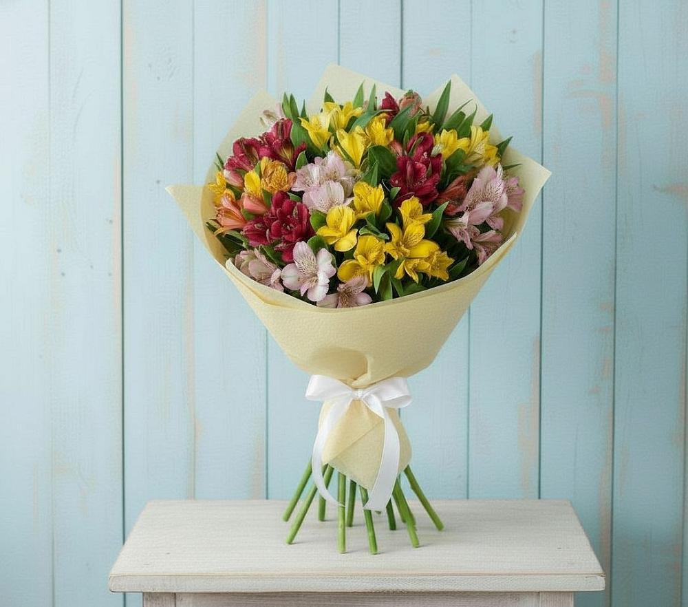 Букет цветов из: Альстромерии в Воронежской