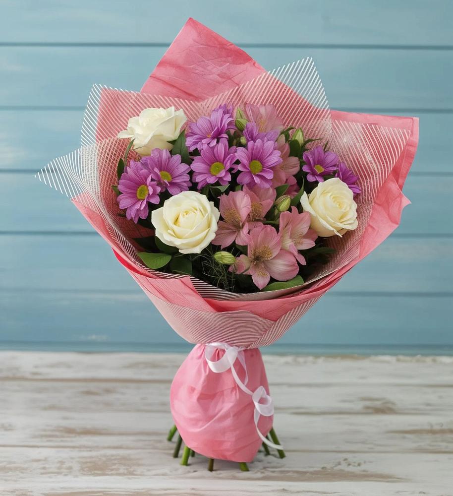 Букет цветов из: Герберы в Воронежской